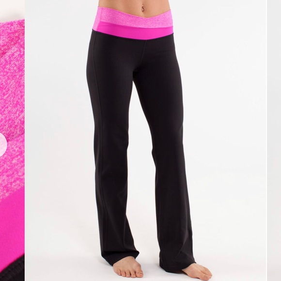 lululemon athletica Pants - Lululemon Astro Flare Leggings/Pants Paris Pink 4